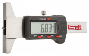 SPI Electronic Depth Gage, 0-1.2"/0-30mm - 11-200-3