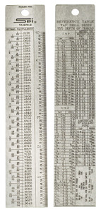 SPI 6" Rule with Reference Table - 13-970-9