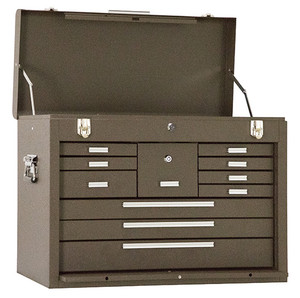 Kennedy 26" 11-Drawer Machinists Chest, Brown Wrinkle - 3611B Kennedy 26" 11-Drawer Machinists Chest, Brown Wrinkle - 3611B