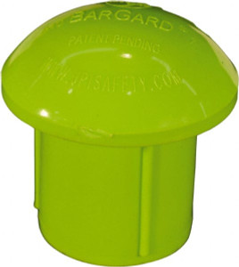 PRO-SAFE 3-1/2" Wide x 3" High Rebar Caps 5 Lb, Lime 97-1812-1 - 37563509