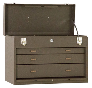 Kennedy 20" 3-Drawer Machinists Chest, Brown Wrinkle - 620B Kennedy 20" 3-Drawer Machinists Chest, Brown Wrinkle - 620B