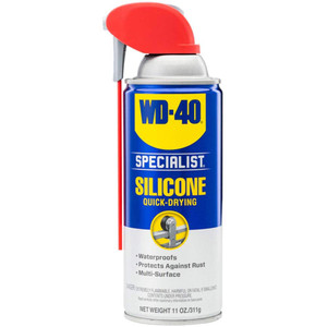 WD-40 WD-40 Specialist 11 oz Water Resistant Silicone Lubricant with SMART STRAW SPRAYS 2 WAYS High Temperature, Low Temperature, High Pressure, Multi-Surface, Quick-Drying, Protects against Rust 30001 - 70100110